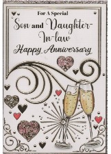 For A Special Son And Daughter-in-Law Happy Anniversary